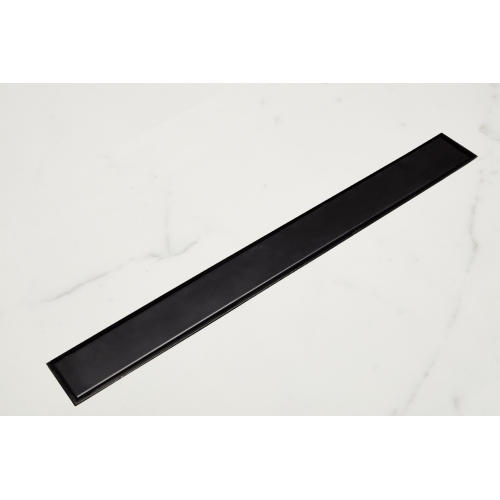 Κανάλι Ντουζιέρας inox 304 αναστρεφόμενο για επικάλυψη με πλακάκι black mattΚανάλια Ντους με αναστρεφόμενη σχάρα ανοξείδωτο πλαίσιο black matt - 83734N 40cm