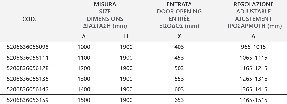 FLORA 500 CROMO ICY - Παράβαλος